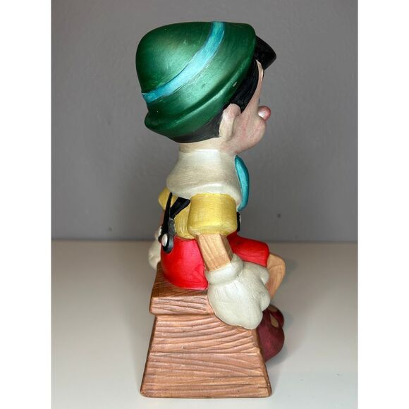 Vintage Pinocchio Ceramic Figurine Disney Collectible Decorative Statue 9'' - Picture 4 of 5